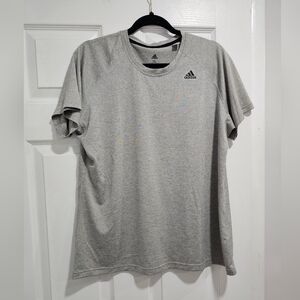 Adidas Woman's Gray Climalite T-Shirt